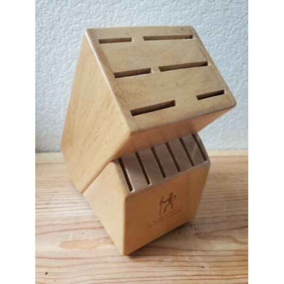 JA Henckels Knife‎ Block Light Oak 12 Slot B946 NO KNIVES - Picture 1 of 11